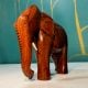 Handcrafted Wood Elephant Figurine for Table Decor